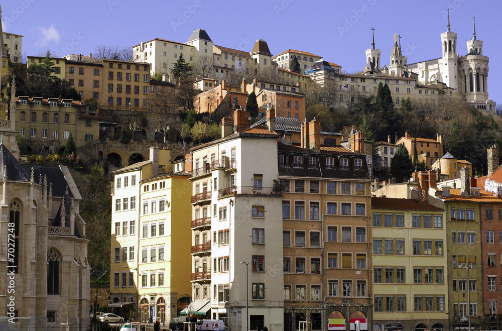 France; Lyon or Lyons: view of the old city