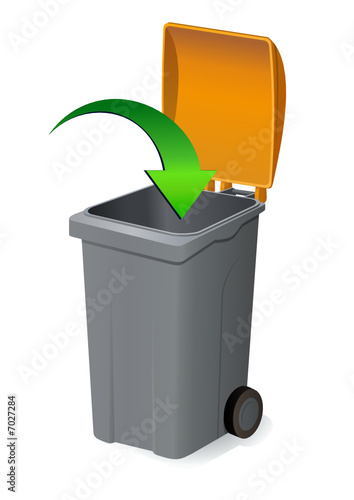 Déposer dans la poubelle orange