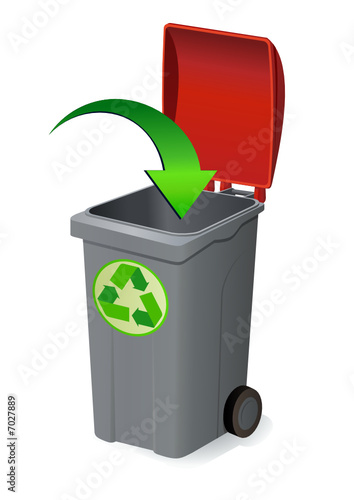 Déposer dans la poubelle rouge du recyclage