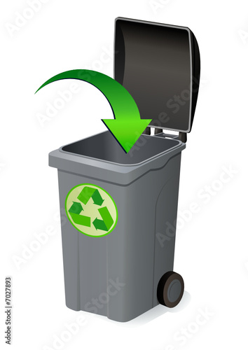 Déposer dans la poubelle noire du recyclage
