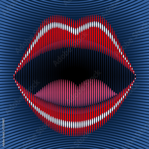 Lip stripes