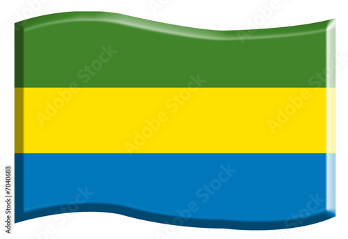 Drapeau du Gabon photo