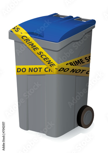 Poubelle et scène de crime