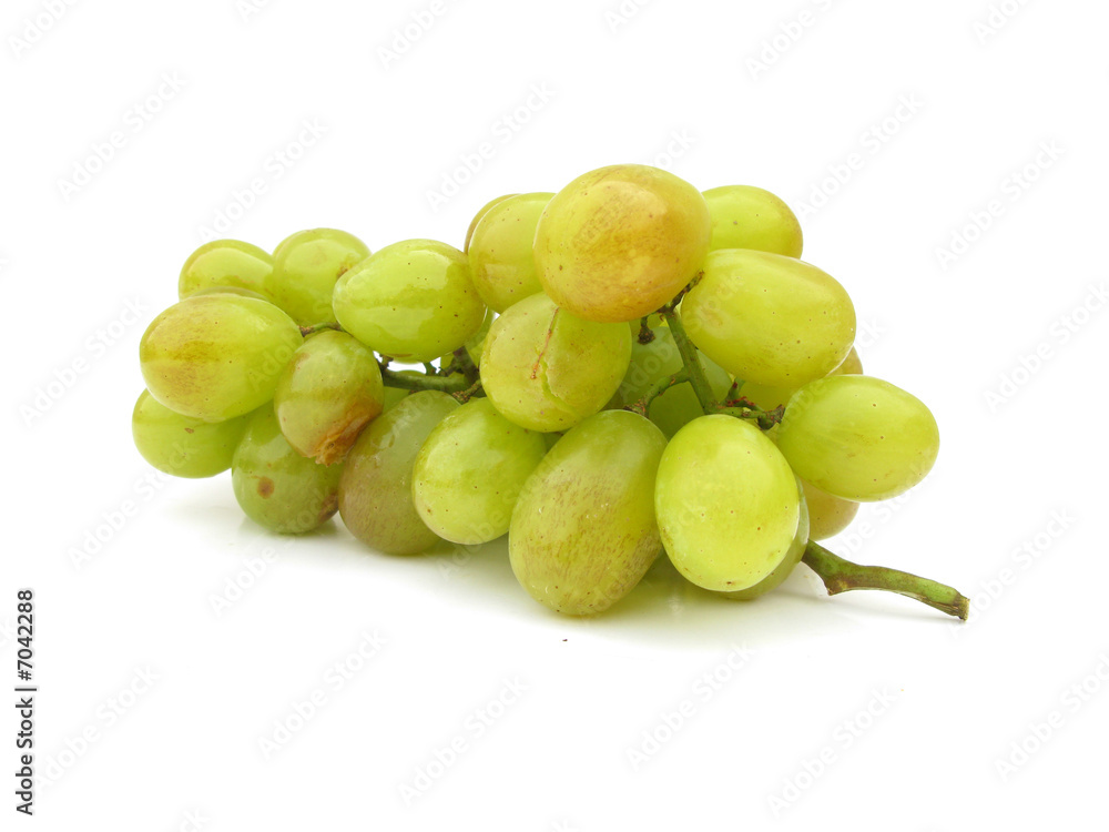 Grape fresh white isolated