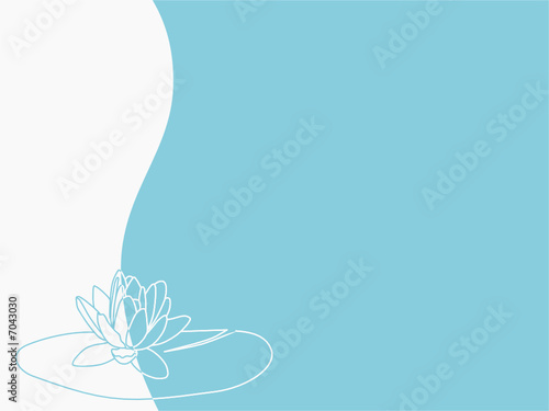 Vector - floral background with water lilly