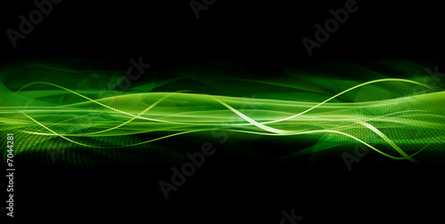 Abstract green wave texture