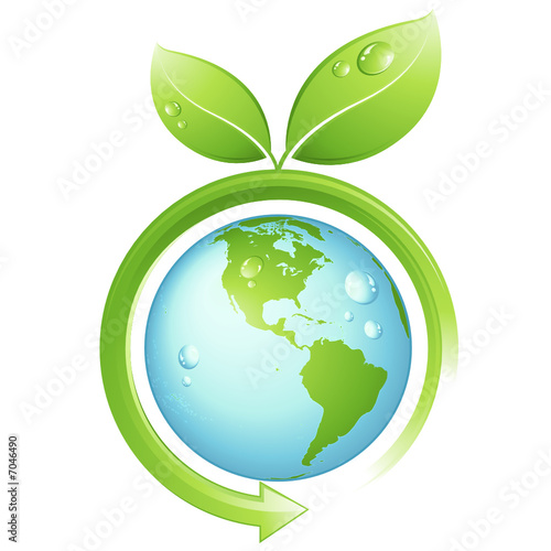 planète terre à feuilles