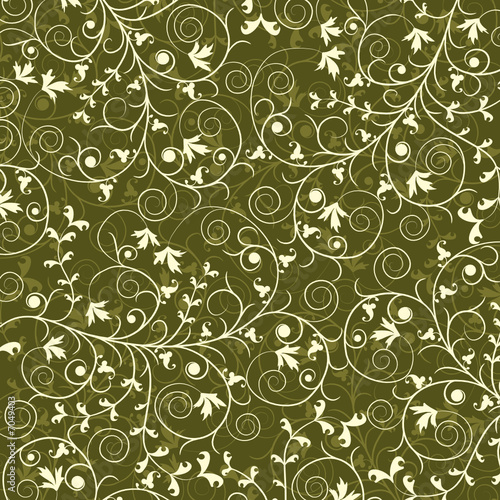 Decorative floral pattern, vector illustration 
