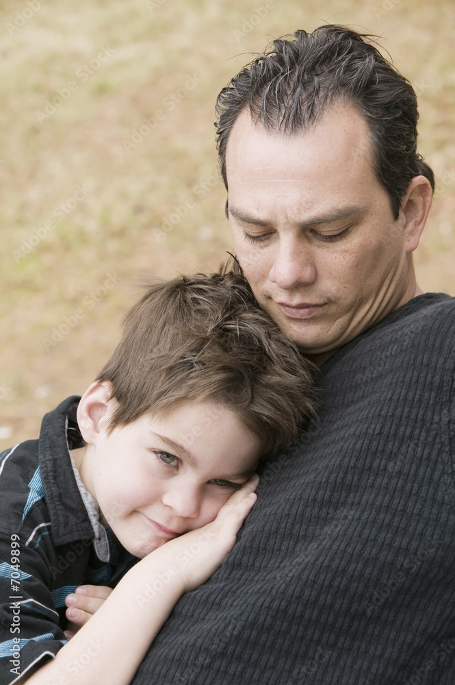 Fototapeta premium Man and Boy Relax