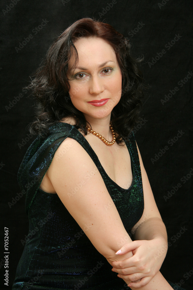 Naklejka premium Woman in evening dress