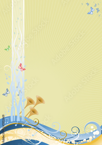Background for spring message