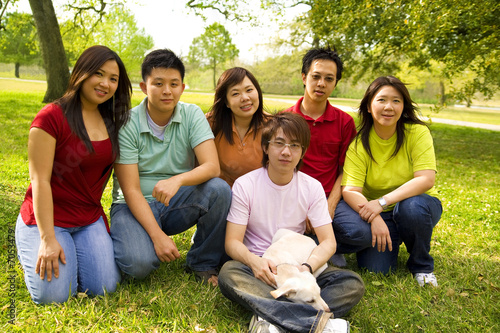 Group Of Asian Teens