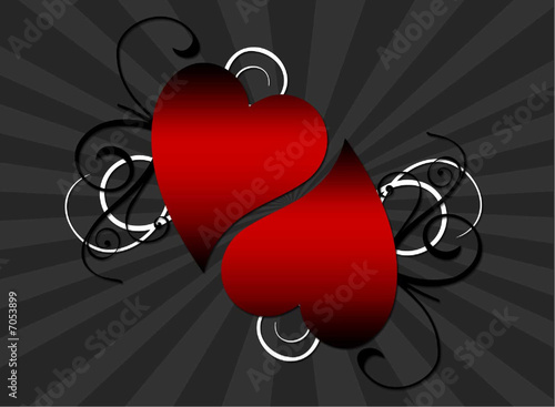 Decorative Hearts background