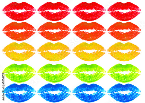 Rainbow lips