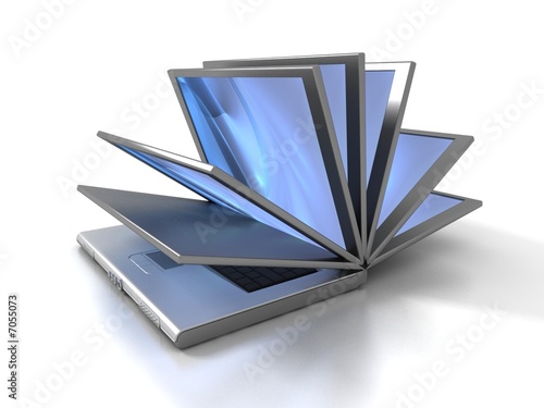 Opened laptop