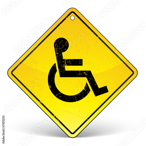 panneau handicapé