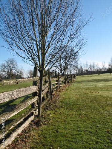wooden fence