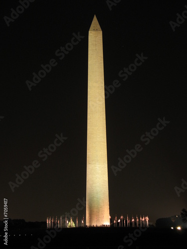 Washington Monument Illuminated, Washington DC  