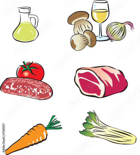Vector Food Set