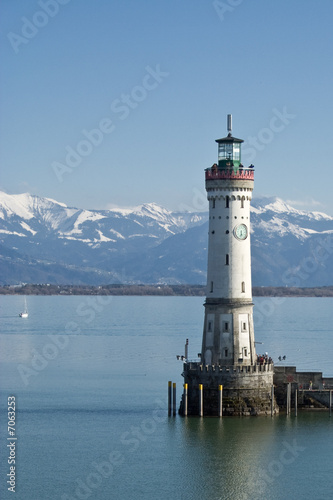 Leuchtturm am Bodensee in Lindau