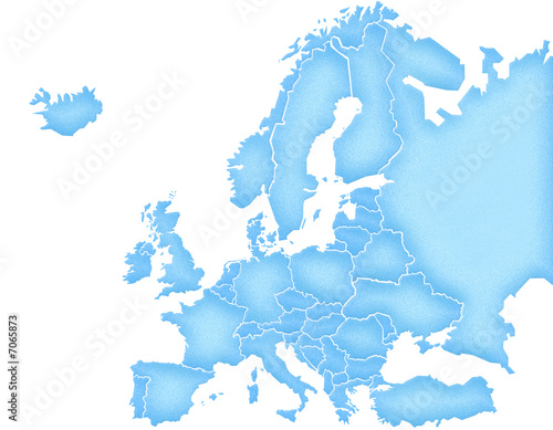 Carte Europe Grain de Bleuté