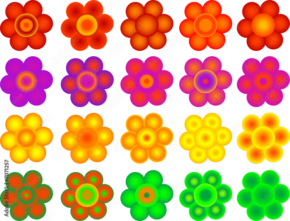 Vector blooms Vector blooms