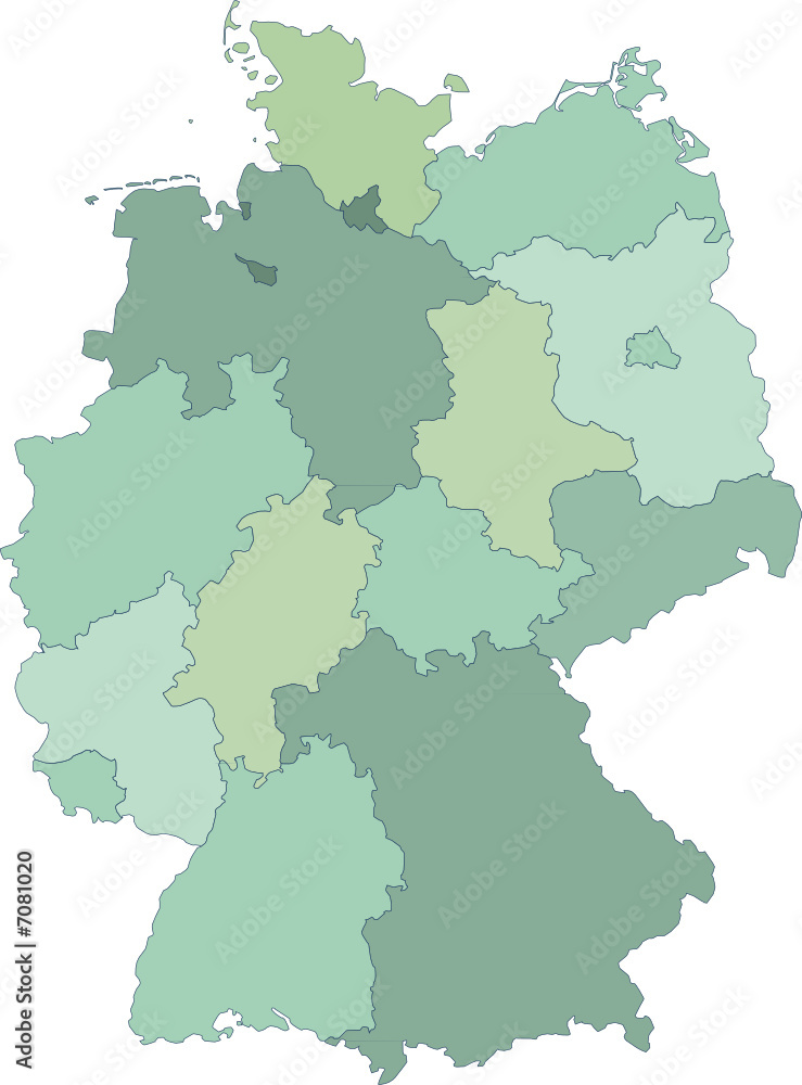 mapa das regiões alemãs
