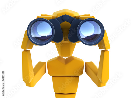 man looking through the binoculars © auris