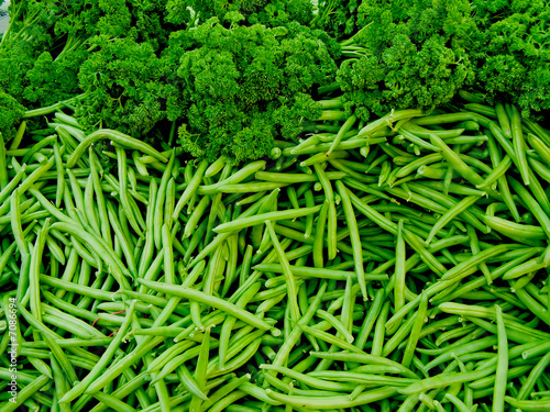 kidney bean, parsley