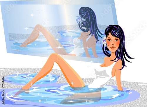 Fashion Doll in a Spa