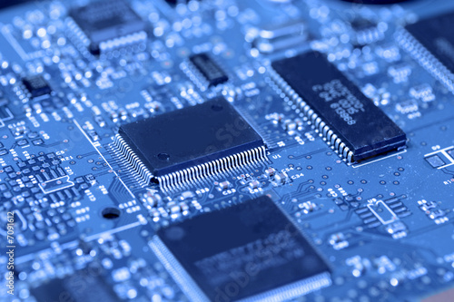 Circuit Board 1 - Blue