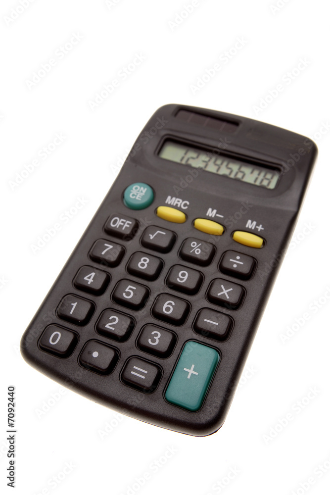 Calculator isolated over white background Calculator isolated over white background