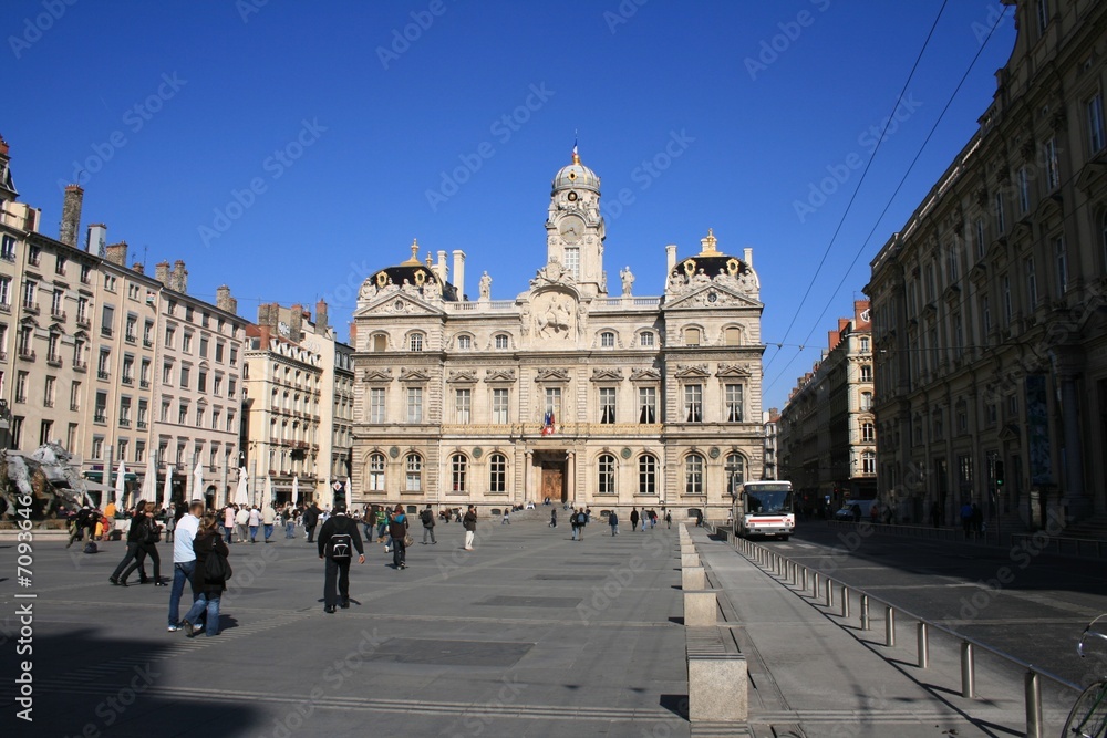 Fototapeta premium place des teereaux, lyon