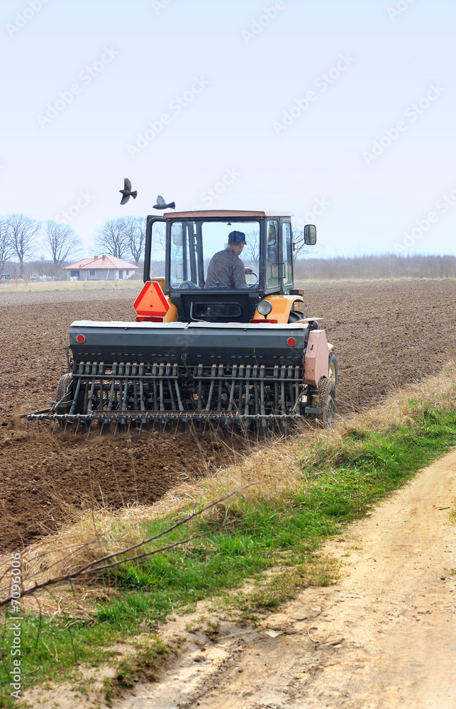 Fototapeta premium tractor
