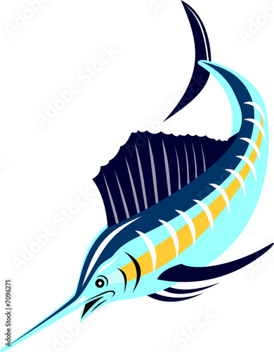 Sailfish jumping