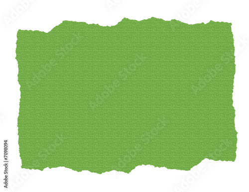Green Textured Paper Ripped