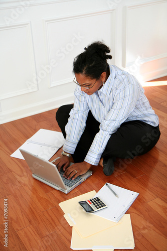 Woman On Computer