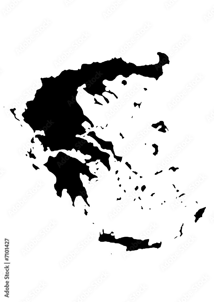 Obraz premium vector map of greece