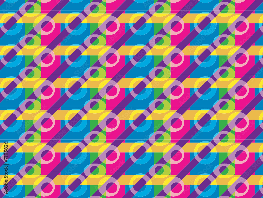 loud retro - seamless wrap pattern