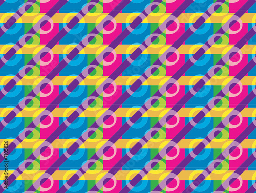 loud retro - seamless wrap pattern