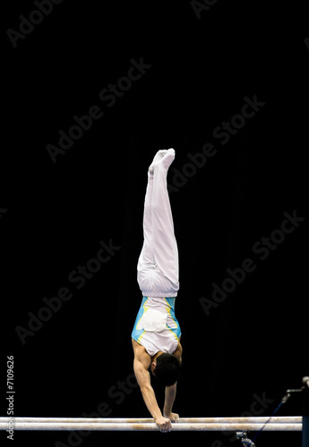 Athlete On Parallel Bars