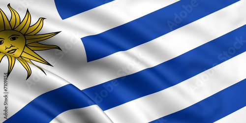 Flag Of Uruguay photo