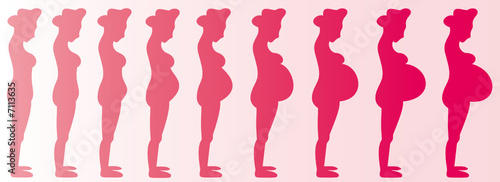 Pregnant Woman (Girl) Months 1-9