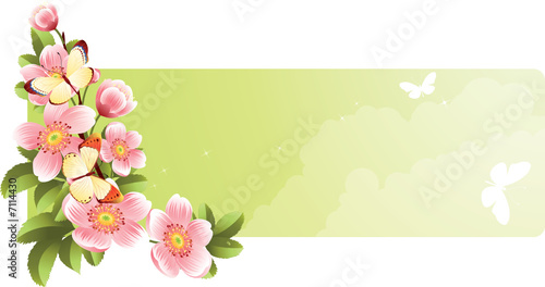 flower banner
