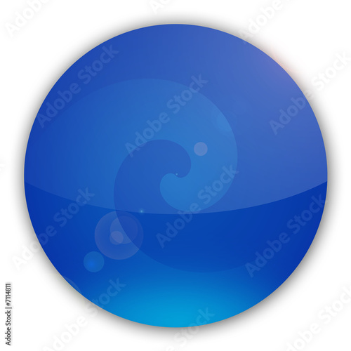 Logo beauté eau bleu