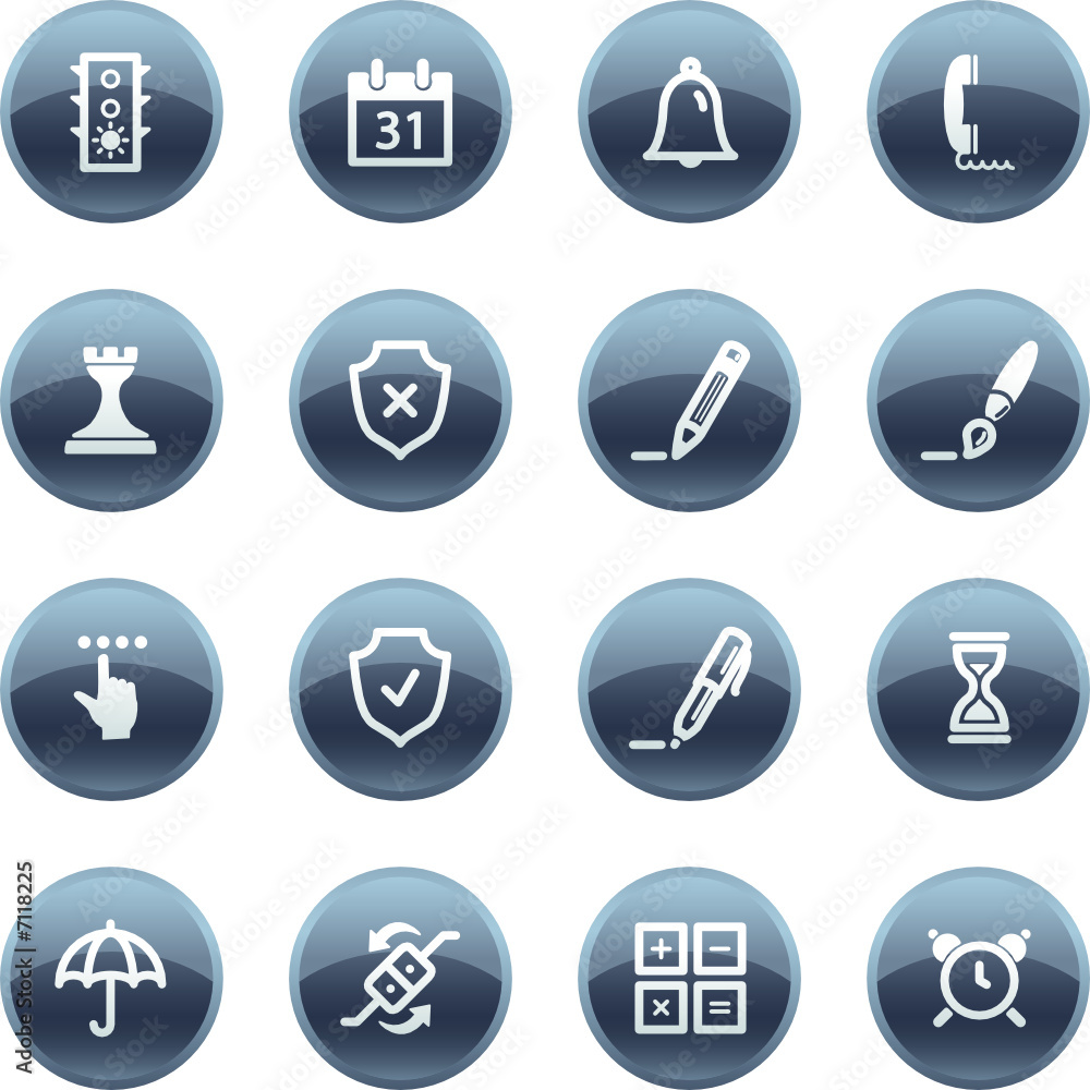 Mineral drop software icons Mineral drop software icons