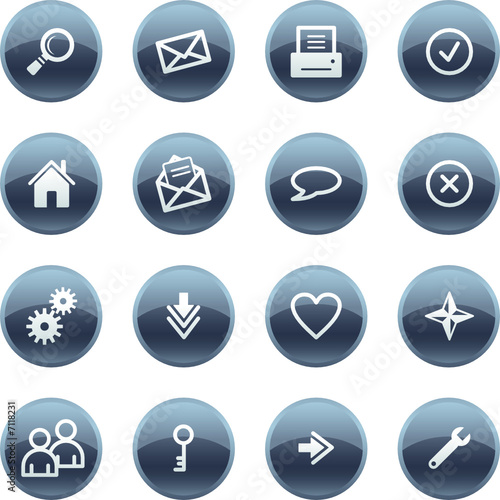 Mineral drop web icons