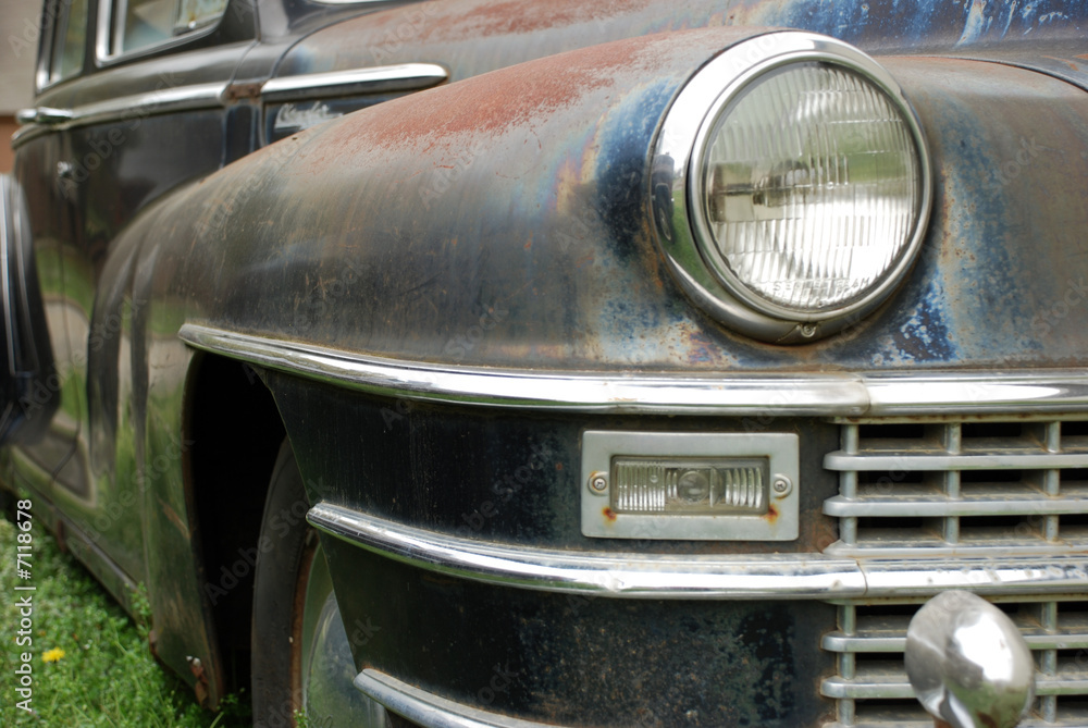 Fototapeta premium Close up of old car