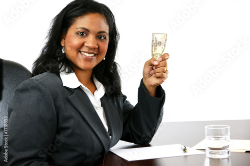 Businesswoman With Money