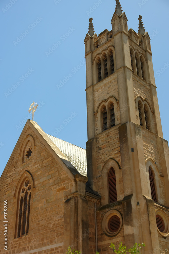 church and gothic steeple